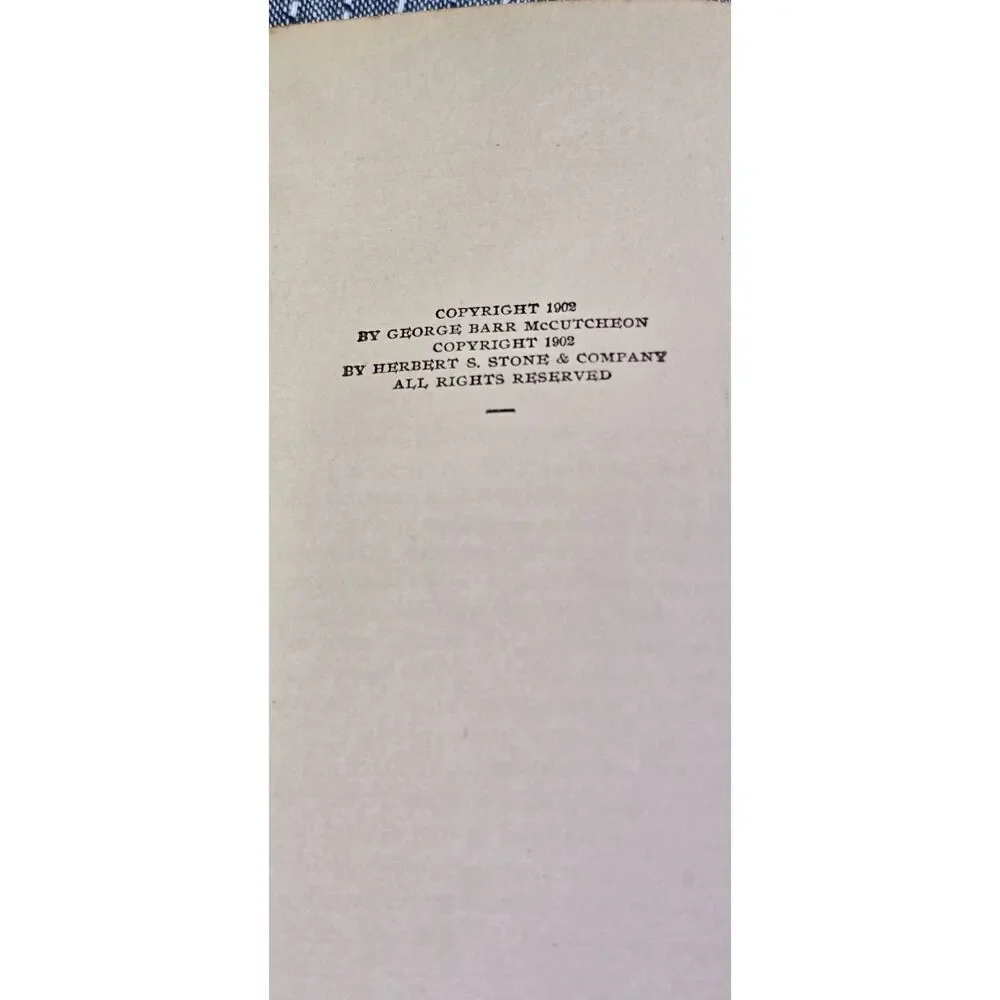 Castle Craneycrow, by George Barr McCutcheon, Hardcover Book, 1902